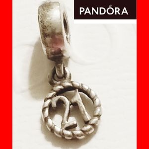 21 BIRTHDAY PANDORA CHARM BEAD DANGLE